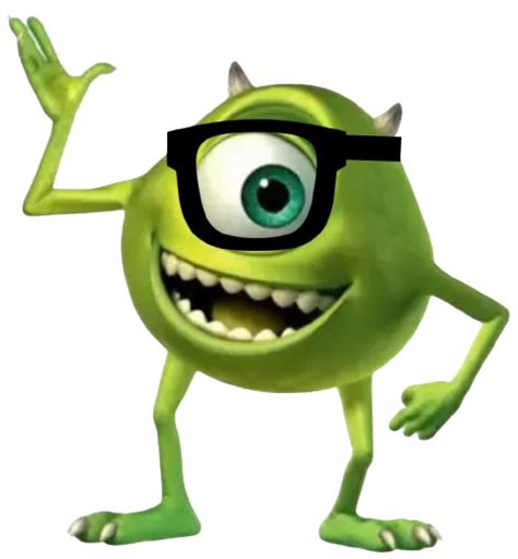 monsters inc character with glasses|monsters inc mike wazowski lady.